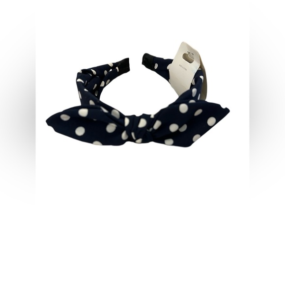 Black Polka Dot Head band - Picture 1 of 3